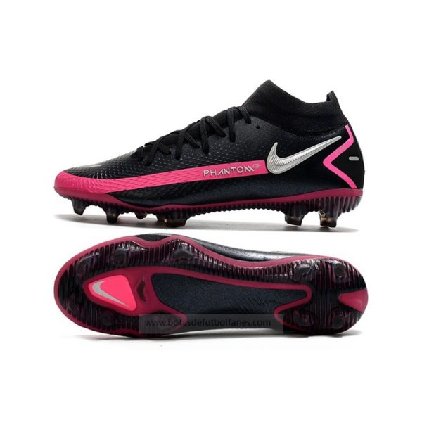 Nike Phantom GT Elite DF FG Negro Plata Rosa